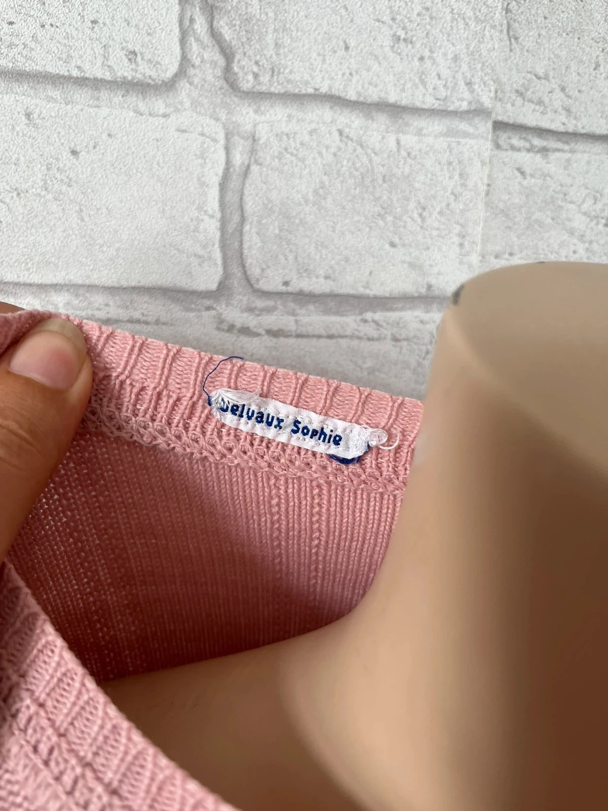 Suéter de malha feminino rosa pó - Tamanho 42 - Bom estado - Estilo vintage chique – photo 3